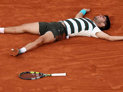  Алькарас выгрыз победу у Синнера в финале Roland Garros